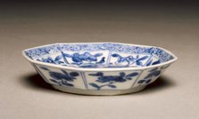 Saucer, c. 1690. Creator: Unknown.