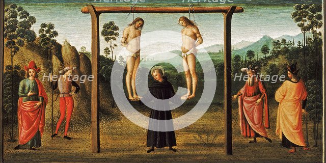 Il Miracolo degli impiccati (Predella of the Altarpiece of Saint Nicholas of Tolentino), 1500.