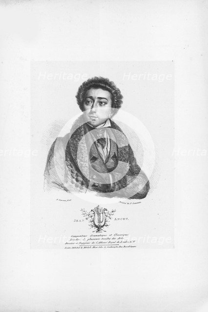 Portrait of the composer Jean Ancot (1799-1829).