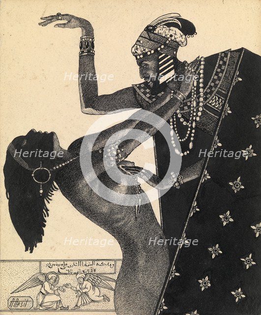 Illustration to the Book One Thousand and One Nights. Artist: Apsit, Alexander Petrovich (1880-1944)