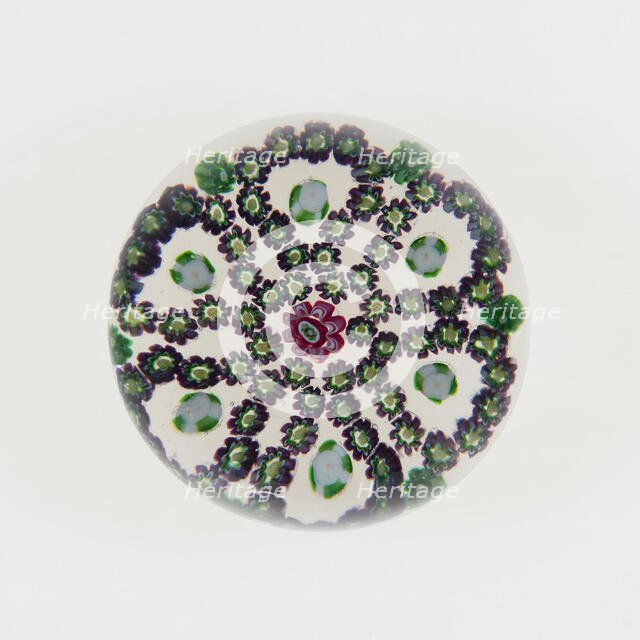 Paperweight, Clichy, 19th century. Creator: Clichy Glassworks.