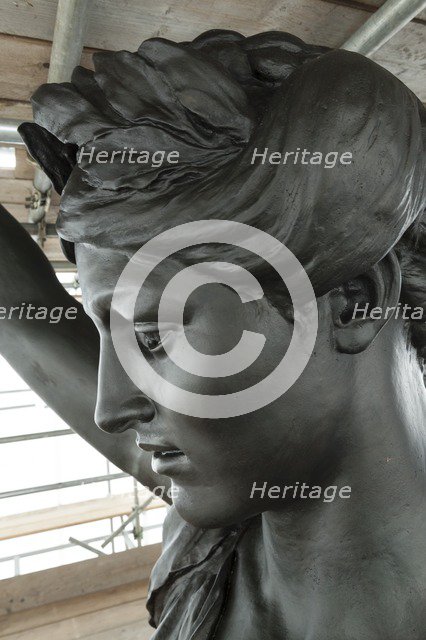 Detail, quadriga statue, Wellington Arch, Hyde Park Corner, Westminster, London, c2015. Artist: Derek Kendall.