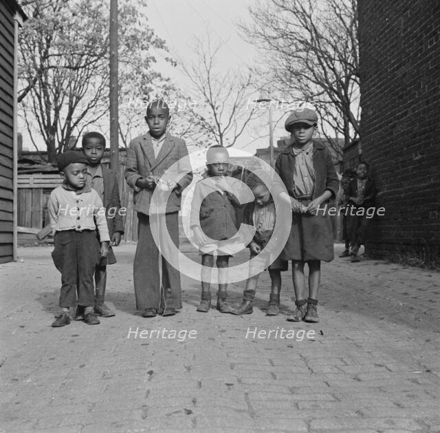 Neighborhood children, Washington (southwest section), D.C., 1942. Creator: Gordon Parks.