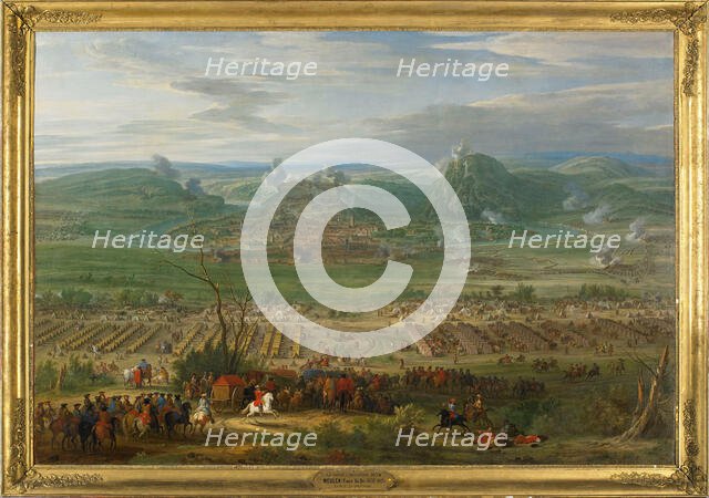 The Siege of Besancon by the Army of Louis XIV in 1674, c1680. Creator: Meulen; Adam Frans; van der (1632-1690).