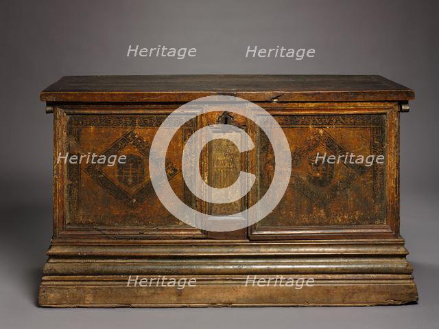 Gothic Marriage Chest, c. 1500-1525. Creator: Unknown.