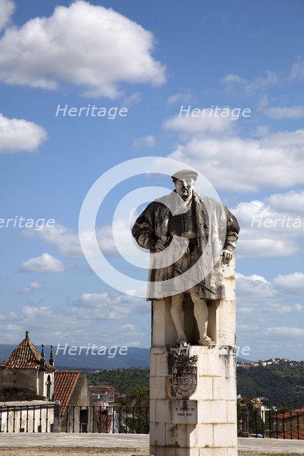 Statue of King John III of Portugal, University, Coimbra, Portugal, 2009. Artist: Samuel Magal