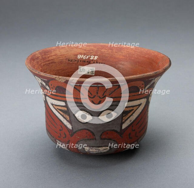 Cup Depicting Masked Ritual Performer, 180 B.C./A.D. 500. Creator: Unknown.