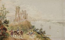 Stolzenfels on the Rhine, c1850. Creator: George Baxter.