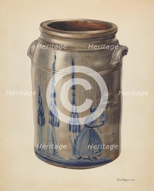 Jar, c. 1937. Creator: John Tarantino.