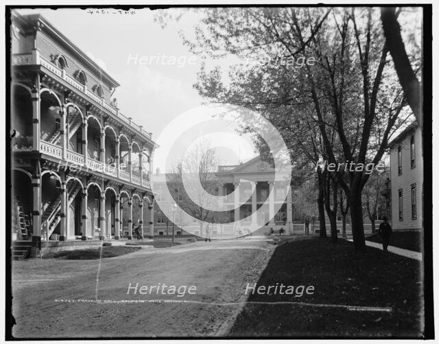 Franklin Hall, Soldiers' Home, Dayton, Ohio, c1902. Creator: William H. Jackson.