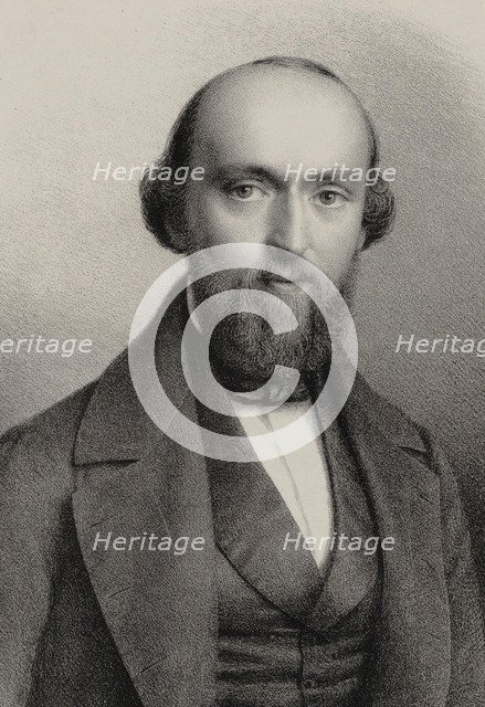 Portrait of the composer Friedrich Burgmüller (1806-1874), 1850.