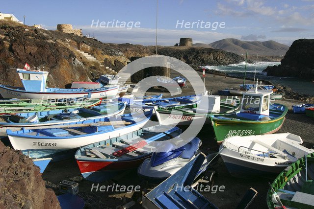 Fishing Boats, El Cotillo, Fuerteventura, Canary Islands.