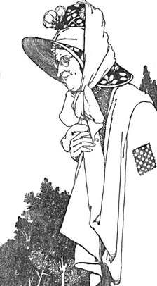 'She Wore a Large Hat, With Most Beautiful Flowers On It', c1930. Artist: W Heath Robinson.