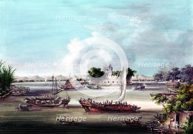 Macao Fort, Canton River, China. Artist: Unknown