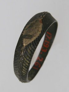 Finger Ring, Byzantine, 7th century. Creator: Unknown.