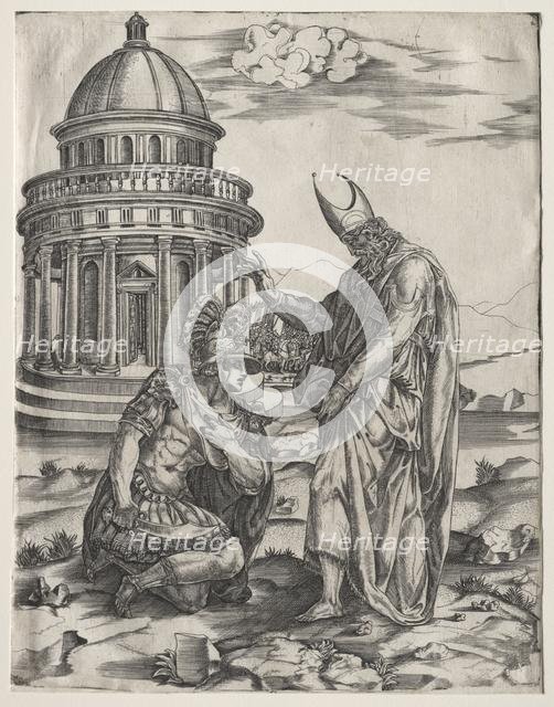 Alexander the Great and the High Priest of Jerusalem, mid 1540s. Creator: Master IRs (Italian).