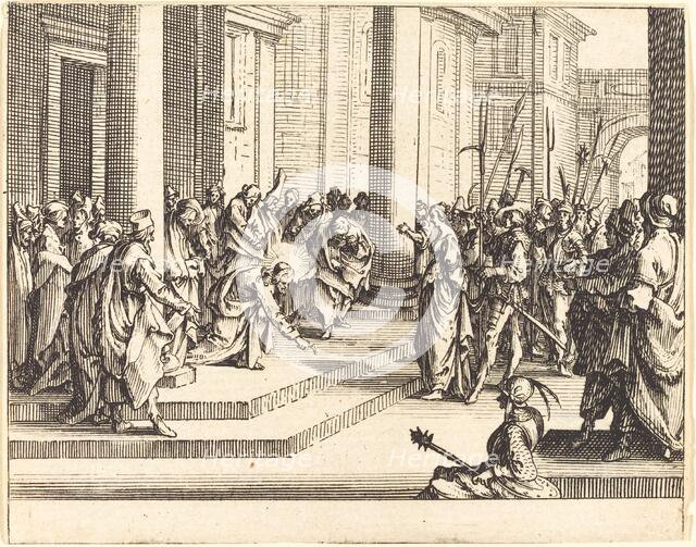 Stoning of Jesus, 1635. Creator: Jacques Callot.