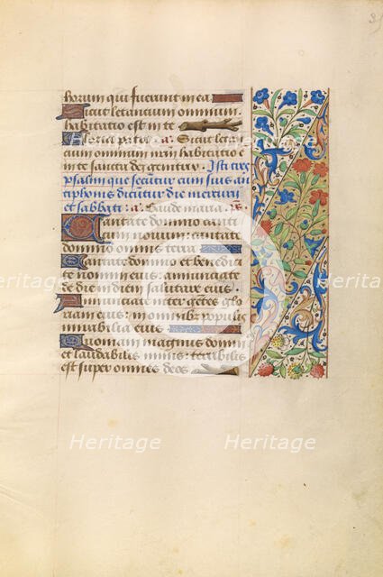 Decorated Text Page; Katherine Hours, about 1480-1485. Creator: Unknown.