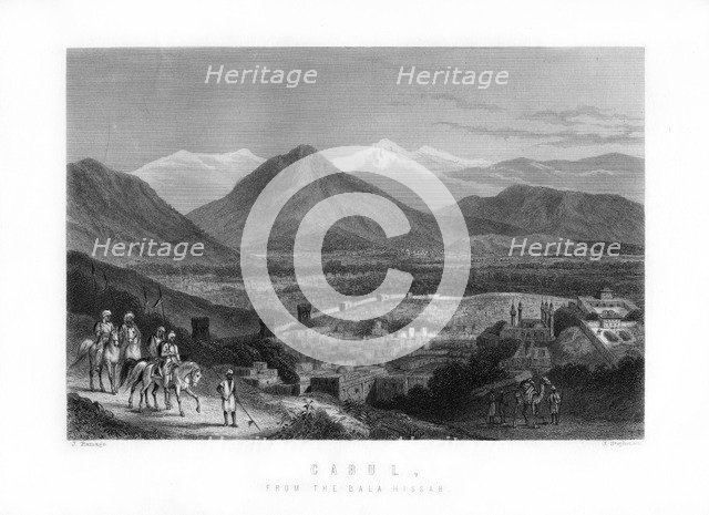 Kabul from the Bala Hissar, Afghanistan, 1893. Artist: J Stephenson