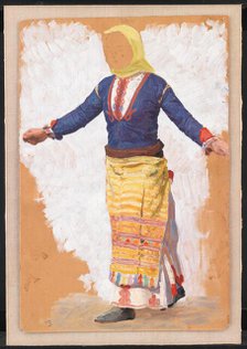 Dancing woman, Megara, 1910. Creator: Niels Skovgaard.