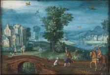 Landscape with Falconers, 1612-1645. Creator: Mattheus Adolfsz Molanus.