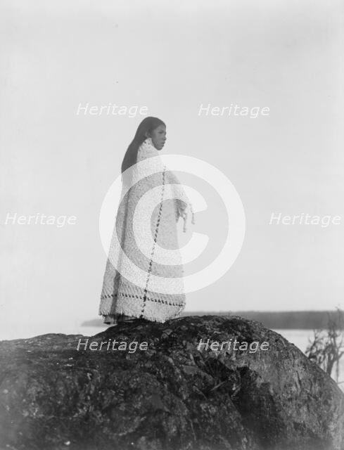 Cowichan girl, c1913. Creator: Edward Sheriff Curtis.