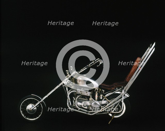 1959 Ariel Square 4 Chopper motorcycle Artist: Unknown.