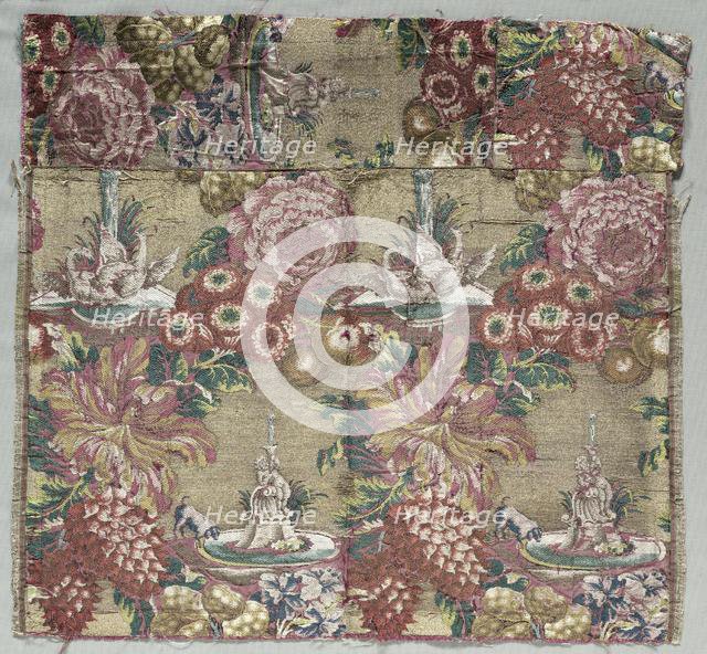 Silk Fragment, c. 1735-1740. Creator: Unknown.