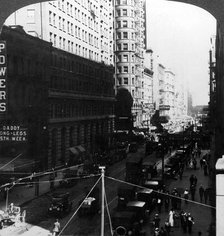 Skyscrapers, Randolph Street, Chicago, Illinois, USA, early 20th century.Artist: Underwood & Underwood