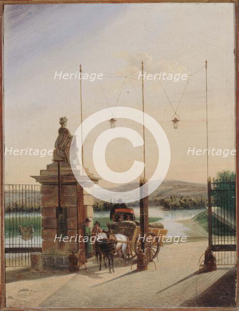 The old door of Bonshommes de Passy, between 1815 and 1825. Creator: Unknown.