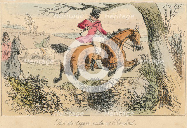 'Rot the beggar exclaims Romford', 1865. Artists: John Leech, Hablot Knight Browne.