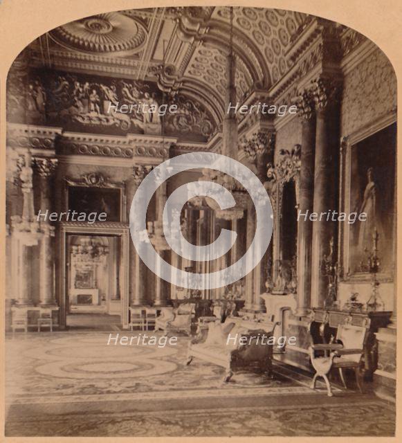 'The Queen's Gorgeous Blue Room, Buckingham Palace, London, England', 1900. Creator: Underwood & Underwood.