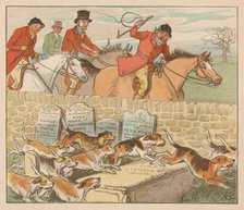 'As the hounds come into view', c1883. Creator: Randolph Caldecott.
