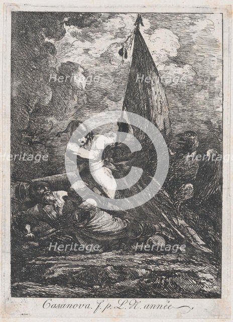 Battle scene, possibly 18th century. Creator: Francesco Giuseppe Casanova.