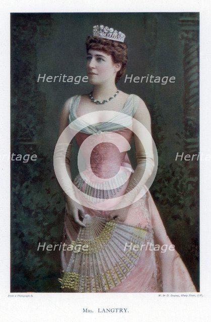 Lillie Langtry, British actress, 1901.Artist: W&D Downey