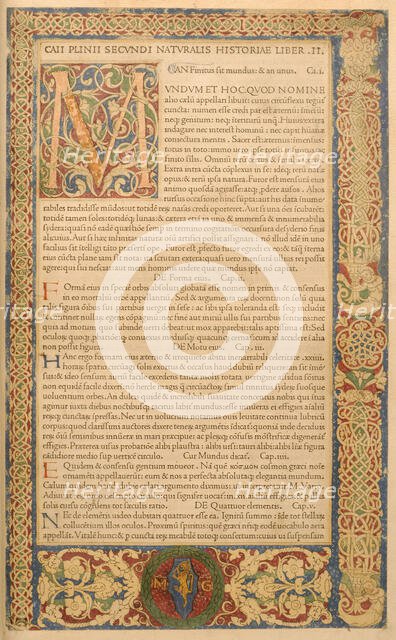 Leaf from Canzoniere e Trionfi, 1473. Creator: Unknown.