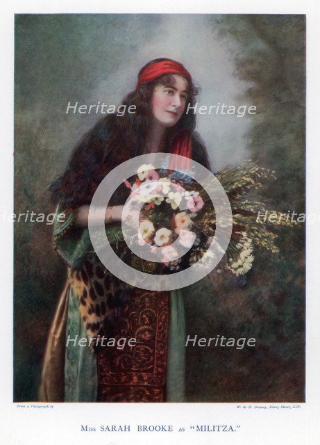 Sarah Brooke, British actress, 1901.Artist: W&D Downey