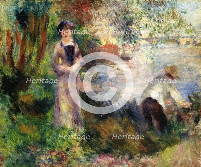 On Chatou Island, ca 1879.