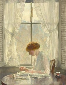 The Seamstress, 1916. Creator: Joseph Rodefer DeCamp.