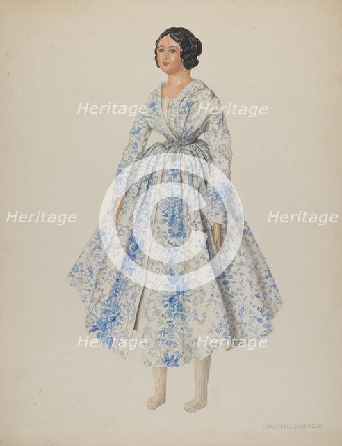 Doll, c. 1940. Creator: Christabel Scrymser.