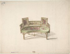 Design for a Curve-backed Settee, early 19th century. Creator: Anon.