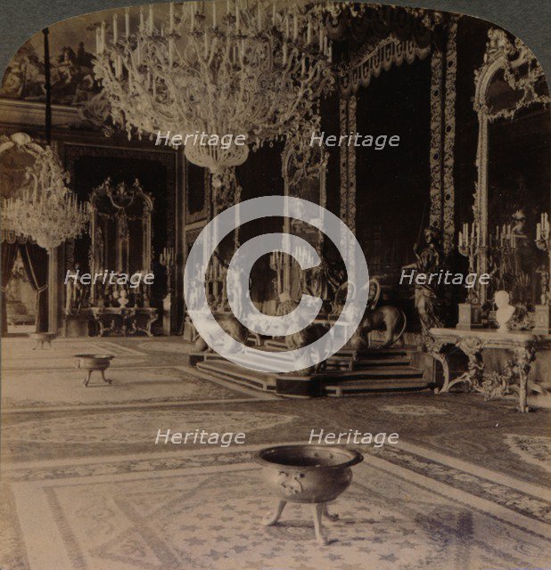 Throne Room, Royal Palace, Madrid, Spain, 1902. Artist: Works and Studios