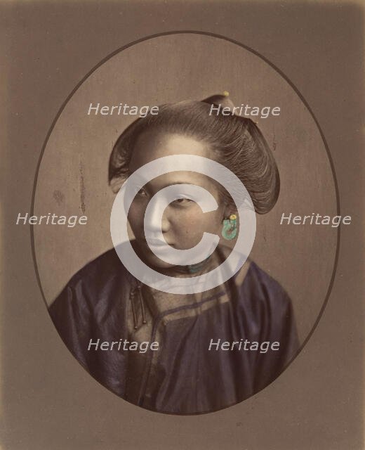 [Woman from Canton], 1870s. Creator: Baron Raimund von Stillfried.