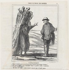 Un renseignement, 1864.  Creator: Honore Daumier.
