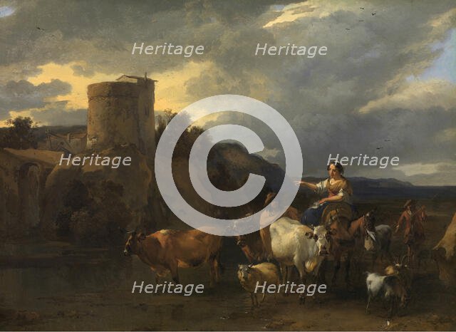 Returning from the Meadow, c1640-1683. Creator: Nicolaes Berchem.