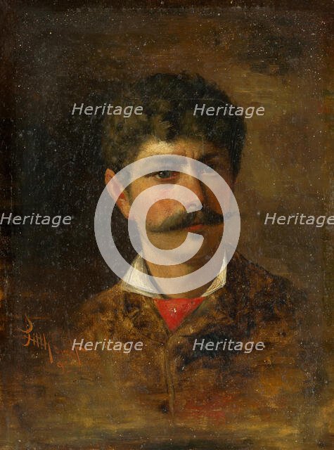 Man with Moustache, 1892. Creator: Ludovit Pitthordt.