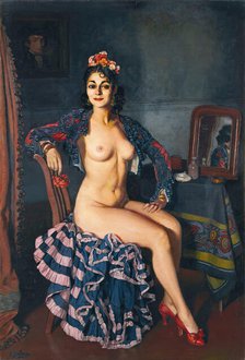 La Bella Oterito (La Oterito in her dressing room) , 1936. Creator: Zuloaga y Zabaleto, Ignacio (1870-1945).