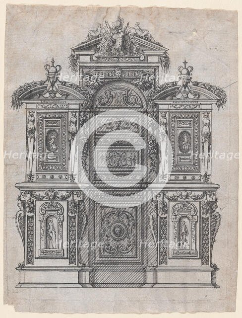 Furniture Design, 1565-70. Creator: Jacques Androuet Du Cerceau.