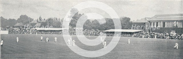'University Cricket Match at Lord's', c1896. Artist: Russell & Sons.