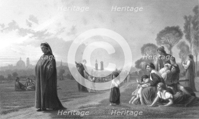 Dante, (19th century). Artist: Unknown.